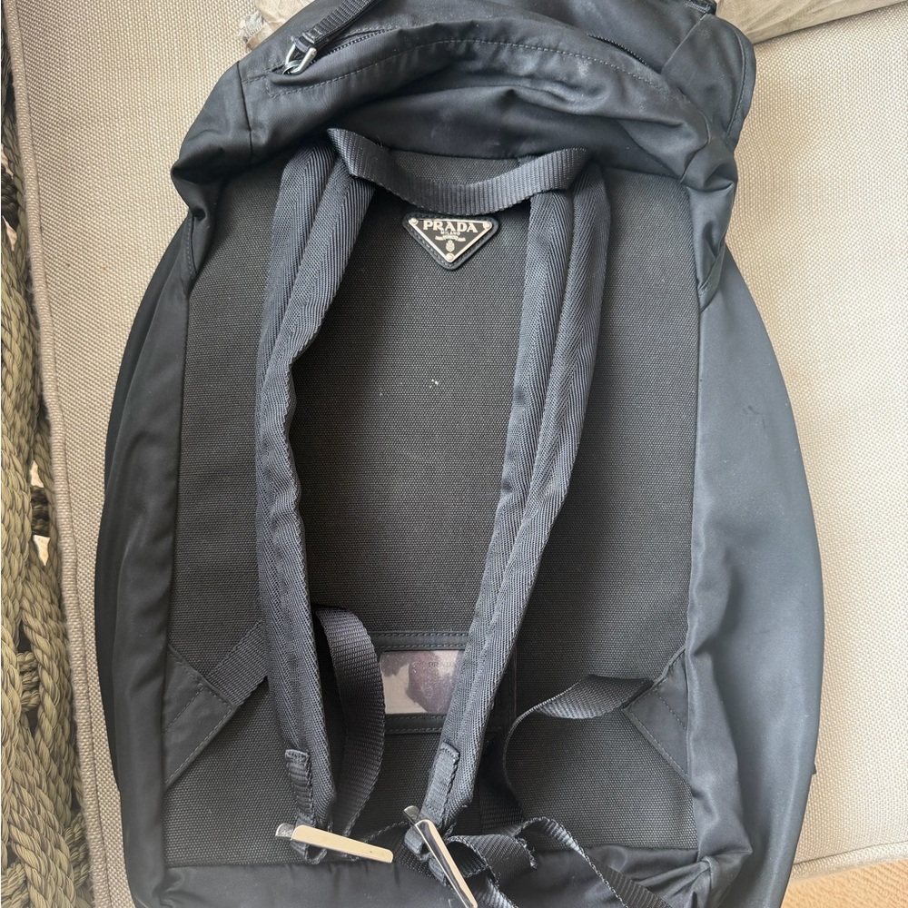 Prada Black Nylon Backpack - Men